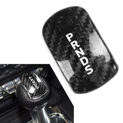 For Ford Mustang 2015 2016 2017-2023 Gear Shift Knob Cover Head Trim Black - Image 1 of 4