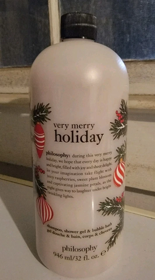 Philosophy "Very Merry Holiday" Shampoo, Shower Gel, Bubble Bath 32oz - Image 1 of 1