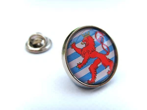 LUXEMBOURG ENSIGN ROUNDEL LAPEL PIN BADGE GIFT - Picture 1 of 1