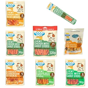 Pawsley ZERO RAWHIDE Range Cheese Chicken Sweet Potato Carrot Dog Chews Treats - Picture 1 of 24