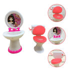  Toddler Playhouse Toys Miniature Furniture Wash Basin Toilet