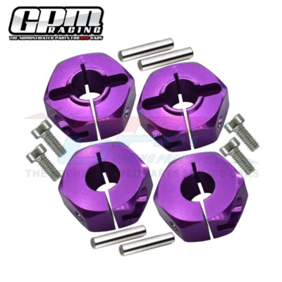 GPM Alloy Wheel Hex Drive Adaptor With Pins & Screws For TAMIYA TT01/TT02/XV01 - Image 1 of 4