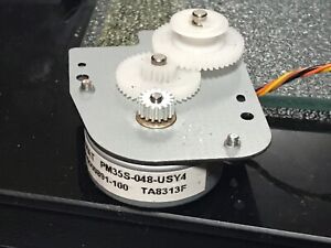 2x new pieces, NMB-MAT Stepper Motor with  Gear - 24V - PM35S-048-USY4