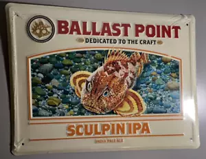 Insegna Birra Metallo Pesce 12"x16" BALLAST POINT SCULPIN IPA Dedicata all'Artigianato - Foto 1 di 14