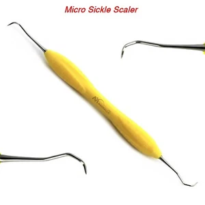 Dental Micro Sickle Scaler Silicone Handle Periodontal Calculus Remover - Picture 1 of 3