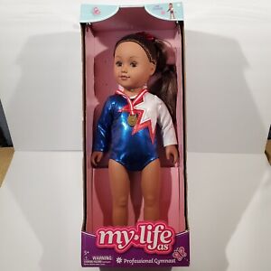My Life As Poseable Professional Gymnast Brown Hair Fashion Doll 18" Inches NEW