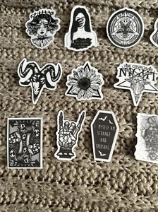 Gothic witch rock stickers X 25 Set 1 - Picture 1 of 4