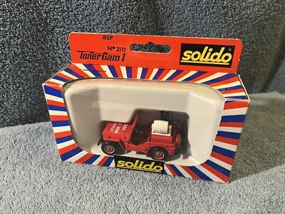 Vintage Solido Toner Gam I No. 2117 Fire Department JEEP MIB (ij) - Image 1 of 4