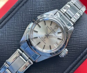 Tudor Cased By Rolex Princess OysterDate Vintage Women's Riveted Bracelet 1970's - Picture 1 of 8
