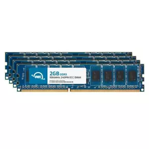 OWC 8GB (4x2GB) DDR3 1066MHz 1Rx8 ECC Unbuffered UDIMM 240pin Memory RAM - Picture 1 of 7