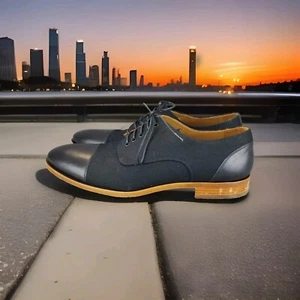 Taft The Jack Leather Cap Toe Oxford Dress Shoes Classic Black Men's 10 - EU43 - Picture 1 of 10
