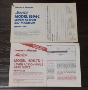 Marlin 1894C Lever Action & Marlin 1894LTD-II Rifle Manuals - Bild 1 von 2