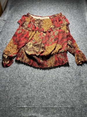 Blusa floral Monroe and Main para mujer manga larga multicolor talla 2X Foto 1 de 4