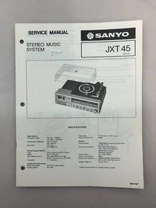 Sanyo JXT 45 Original Service Manual Free Shipping - Picture 1 of 2
