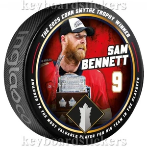Florida Panthers 2025 Conn Smythe Trophy vincitore Sam Bennett #9 disco da hockey - Foto 1 di 1