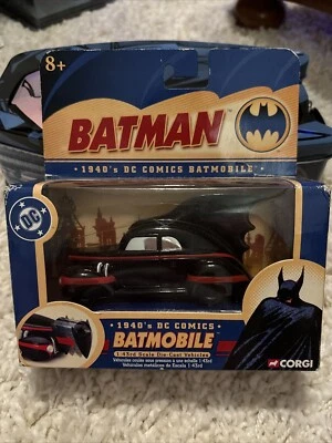 CORGI Batman Collectibles 40's DC Comics Batmobile 1:43 Scale Die Cast Box 77309 - Image 1 of 4