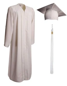 "Abito unisex cerimonia di laurea adulto opaco, set nappe con berretto 2023 adatto a 6'-6'2" - Foto 1 di 4