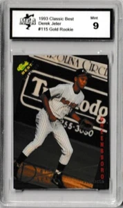 Derek Jeter Greensboro Hornets 1993 Classic Best Card No. 115 Gold Rookie - Bild 1 von 4
