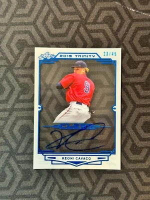 2019 Leaf Trinity Clear, Auto, 23/45, Keoni Cavaco #CA-KC1 - Image 1 of 2
