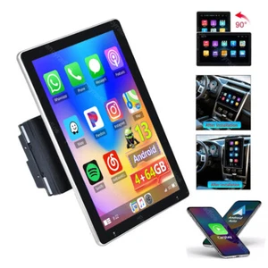 10.1'' Rotatable Apple Carplay Android 13.0 Car Stereo Radio 4+64G GPS NAVI WIFI - Picture 1 of 14