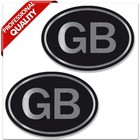 GB Union Jack Great Britain UK Flag Silver Stickers Scooter Car Motorbike Decals