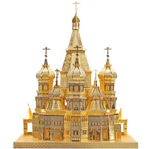 Piececool 3d puzzles for adults SAINT BASIL ' S CATHEDRAL DIY Metal Customized - Picture 1 of 6