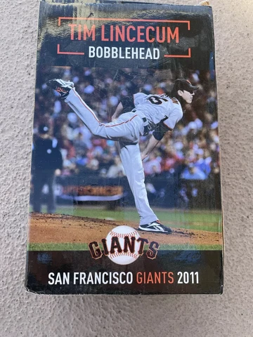 SF San Francisco Giants 2011 Tim Lincecum Bobblehead Brand New Still Sealed Cover