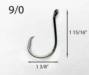 PACK OF 500 Size 9/0 TACKLEWORKS Offset Circle Fishing Hooks 7384 - Picture 1 of 1
