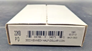 2022 P&D Set 2 Rolls Kennedy Half Dollar US Mint Uncirculated Sealed Box 22KB - Bild 1 von 4
