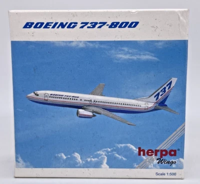 Herpa Wings 511070 Boeing 737-800 Escala 1:500 Diecast Modelo Avión NUEVO EN CAJA NUEVO Foto 1 de 4