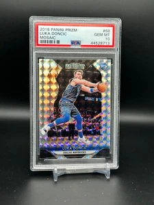 Luka Doncic 2018-19 Panini Prizm Mosaic Rookie Card #68 PSA10 GEM MINT HOT RC - Picture 1 of 2