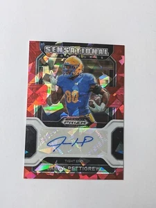 JAMAL PETTIGREW 2022 Panini Prizm Draft Picks Cracked Ice Red Auto #SS-JPE Raro - Foto 1 di 2