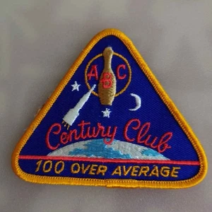 ABC Century Club 100 Over Average Bowling Patch Space Rocket - Picture 1 of 2