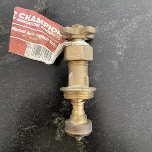 Champion Irrigation Products 3/4" Brass Manual Anti-Siphon Valve With Union - Picture 1 of 5