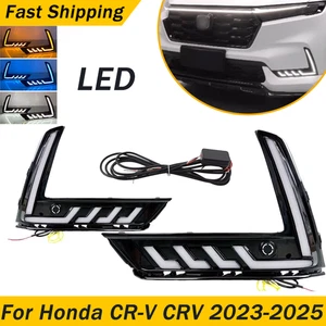 For Honda CRV 2023-2025 Pair LED DRL Daytime Running Light Turn Signal Fog Lamp - Picture 1 of 10