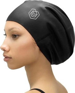 - Large Swimming Cap for Long Hair - Designed for Long Hair, Dreadlocks, Weav... - Picture 1 of 6