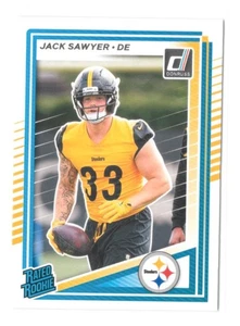 2025 Donruss Panini Rated Rookie Jack Sawyer Pittsburgh Steelers #390 - Picture 1 of 3