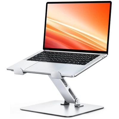 Ergonomic Aluminum Laptop Stand | Adjustable Height, Foldable, Ventilated - Image 1 of 4