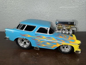 55 máquinas musculares Nomad verde azulado con llamas Chevy sueltas escala 1:18 - Imagen 1 de 5