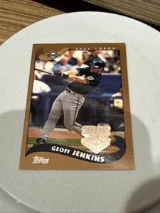 2002 Topps - Geoff Jenkins #527 Milwaukee Brewers - Picture 1 of 2