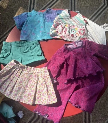 LOTE de ropa para muñecas 100 % American Girl Prendas para el torso Pantalones cortos Faldas Pjs Foto 1 de 4