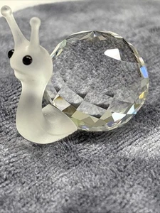 Estatuilla de caracol de cristal de Swarovski retirada coleccionable concha facetada Austria - Imagen 1 de 6