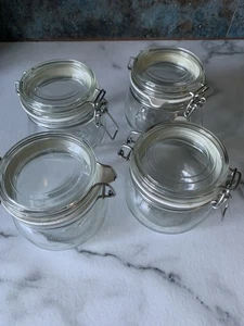 IKEA Korken Airtight Lockable Glass Jar 4x - Picture 1 of 4