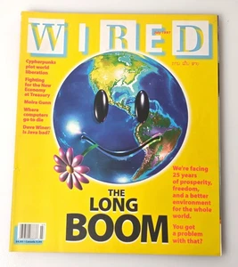 WIRED MAGAZINE The Long Boom 1997 July Front Cover VF/LN! - Picture 1 of 6