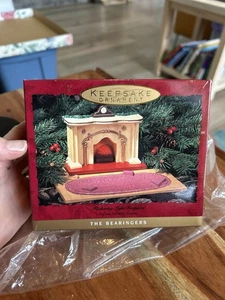 Hallmark Keepsake The Bearingers chimenea parpadeante exhibición de mesa 1993 - Imagen 1 de 2