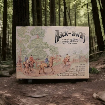 Hack-away Horse Racing Board Game For Horse & Pony Lovers 100% Complete Vintage - Image 1 of 4