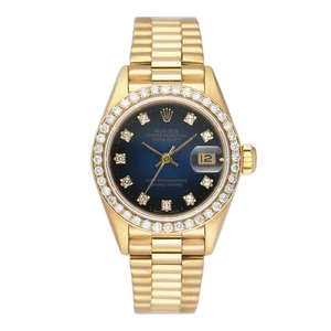 Reloj Rolex Datejust 69138 esfera viñeta azul diamante para dama - Imagen 1 de 1