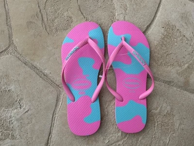 Havaianas Slim Moo 粉色柠檬水女式 7/8 码 — 第 1/2 张图片