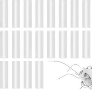 CANIPHA 20Pcs Transparent Rope Head Sealing Heat Shrink Tubing Aglets for Shoela - Picture 1 of 12