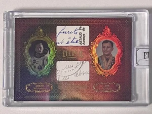 Neil Armstrong / Yuri Gagarin 2024 Eternal #/d 22/25 Cut Document / Letter Patch - Picture 1 of 5